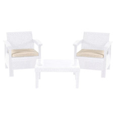 Комплект садовой мебли California Balkony Set HK-950-White