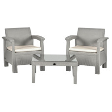 Комплект садовой мебли California Balkony Set HK-950-Dark-Grey
