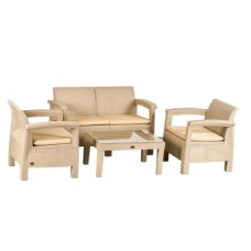 Комплект садових меблів Toscana Double Seat Set HK-955-Capucino
