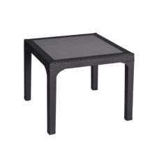 Стол HM-710 COMFORT RATTAN MASA 90*90 со стеклом