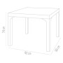 Стол HM-710 COMFORT RATTAN MASA 90*90 со стеклом