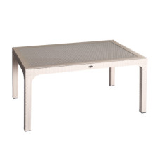 Стол HM-730 OLIMPIA ROTTAN MASA 90*150 со стеклом Beige