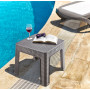 Столик до шезлонгу ротанг HS-700 Holiday IRAK PLASTIK Grey