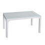 Стіл HM-725 Pamukkale Rattan Masa 80*140 со стеклом  Grey