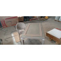 Стіл HM-725 Pamukkale Rattan Masa 80*140 со стеклом  White