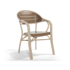 Кресло NOVUSSI Bamboo из высококачественного пластика NVS002 cappuccino/sand brown