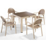 Кресло NOVUSSI Senza из высококачественного пластика NVS004 cappuccino-brown