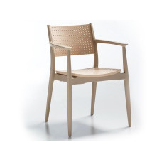 Кресло NOVUSSI SEGINUS из высококачественного пластика NVS006 cappuccino/sand brown
