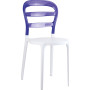 Стул Siesta белый с прозрачной фиолетовой вставкой (Air  chair), арт. 055