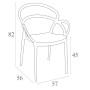 Кресло Siesta (Mila armchair), арт.085 Mila Taupe