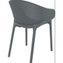 Кресло перфорированное Siesta (Sky armchair), арт.  102 Sky Dark Grey