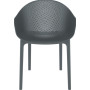 Кресло перфорированное Siesta (Sky armchair), арт.  102 Sky Dark Grey