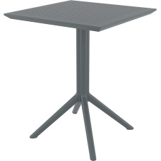 Стол Siesta складной 60*60  (Sky folding table), арт. 114 Dark Grey