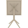 Стол Siesta складной 60*60  (Sky folding table), арт. 114 Taupe