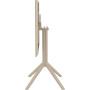 Стол Siesta складной 60*60  (Sky folding table), арт. 114 Taupe