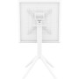 Стол Siesta складной 60*60 белый (Sky folding table), арт. 114 White