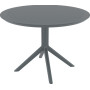 Стол Siesta 124 Sky Table Ø105 Dark Grey