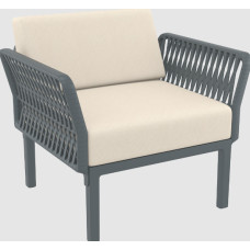 Кресло Siesta Portofino Lounge 152 Dark Grey