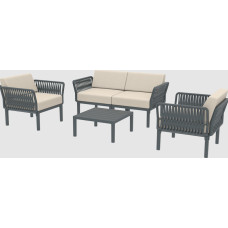 Комплект садовой мебели Siesta, Portofino Lounge153 Dark Grey