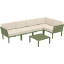 Комплект угловой садовой мебели Siesta, Portofino Lounge154 Olive Green