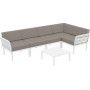 Комплект угловой садовой мебели Siesta, Portofino Lounge 154 White