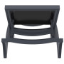 Шезлонг Pacific от Турецького производителя Siesta 089 D.Grey-Black