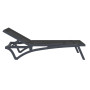 Шезлонг Pacific от Турецького производителя Siesta 089 D.Grey-Black