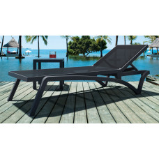 Шезлонг Pacific от Турецького производителя Siesta 089 D.Grey-Black