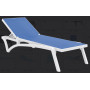 Шезлонг Pacific от Турецького производителя Siesta 089 White-Blue