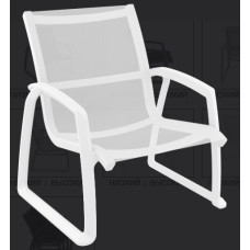 Кресло Pacific Lounge Siesta, с подлокотниками 232 White