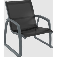 Кресло Pacific Lounge Siesta, с подлокотниками 232  Dark Grey