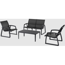 Комплект меблів Siesta, Portofino Lounge Set с подлокотниками 238 Black