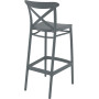Стул барный Siesta темно серый (Cross bar stool), арт. 266