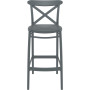 Стул барный Siesta темно серый (Cross bar stool), арт. 266