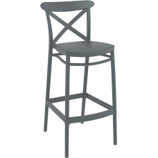 Стул барный Siesta темно серый (Cross bar stool), арт. 266