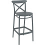 Стул барный Siesta темно серый (Cross bar stool), арт. 266