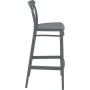 Стул барный Siesta темно серый (Cross bar stool), арт. 266