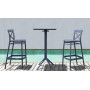Стул барный Siesta темно серый (Cross bar stool), арт. 266