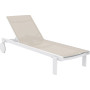 Шезлонг Casablanca от Турецького производителя Siesta 707 White-beige