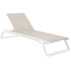 Шезлонг Tropic от Турецкого производителя Siesta 708 White-Taupe
