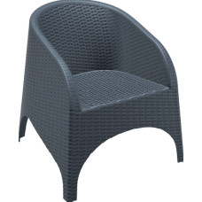 Кресло Siesta ротанг (Aruba armchair), арт. 804 Dark Grey