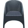 Кресло Siesta ротанг (Aruba armchair), арт. 804 Dark Grey