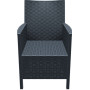 Кресло Siesta ротанг California арт. 806 Dark Grey