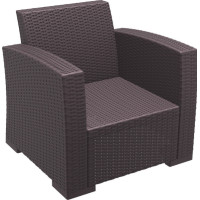 Кресло ротанг Siesta (Monaco Lounge Armchair), арт. 831 Brown