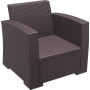 Кресло ротанг Siesta (Monaco Lounge Armchair), арт. 831 Brown