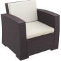 Кресло ротанг Siesta (Monaco Lounge Armchair), арт. 831 Brown
