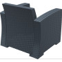 Кресло ротанг Siesta (Monaco Lounge Armchair), арт. 831 Dark Grey