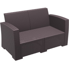 Диван, софа Siesta ротанг (Monaco Lounge Sofa), арт. 832 Brown