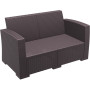 Диван, софа Siesta ротанг (Monaco Lounge Sofa), арт. 832 Brown