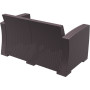 Диван, софа Siesta ротанг (Monaco Lounge Sofa), арт. 832 Brown